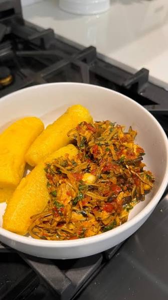 Boiled Plantain with Fish Sauce