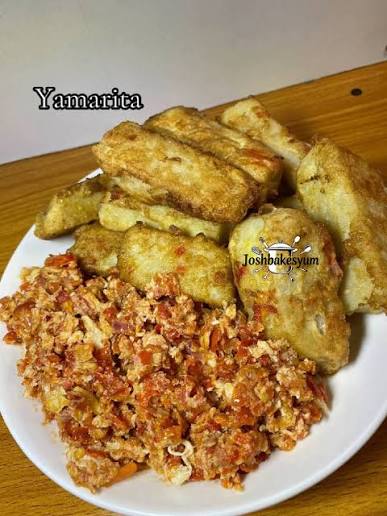 Yamarita with Egg Sauce
